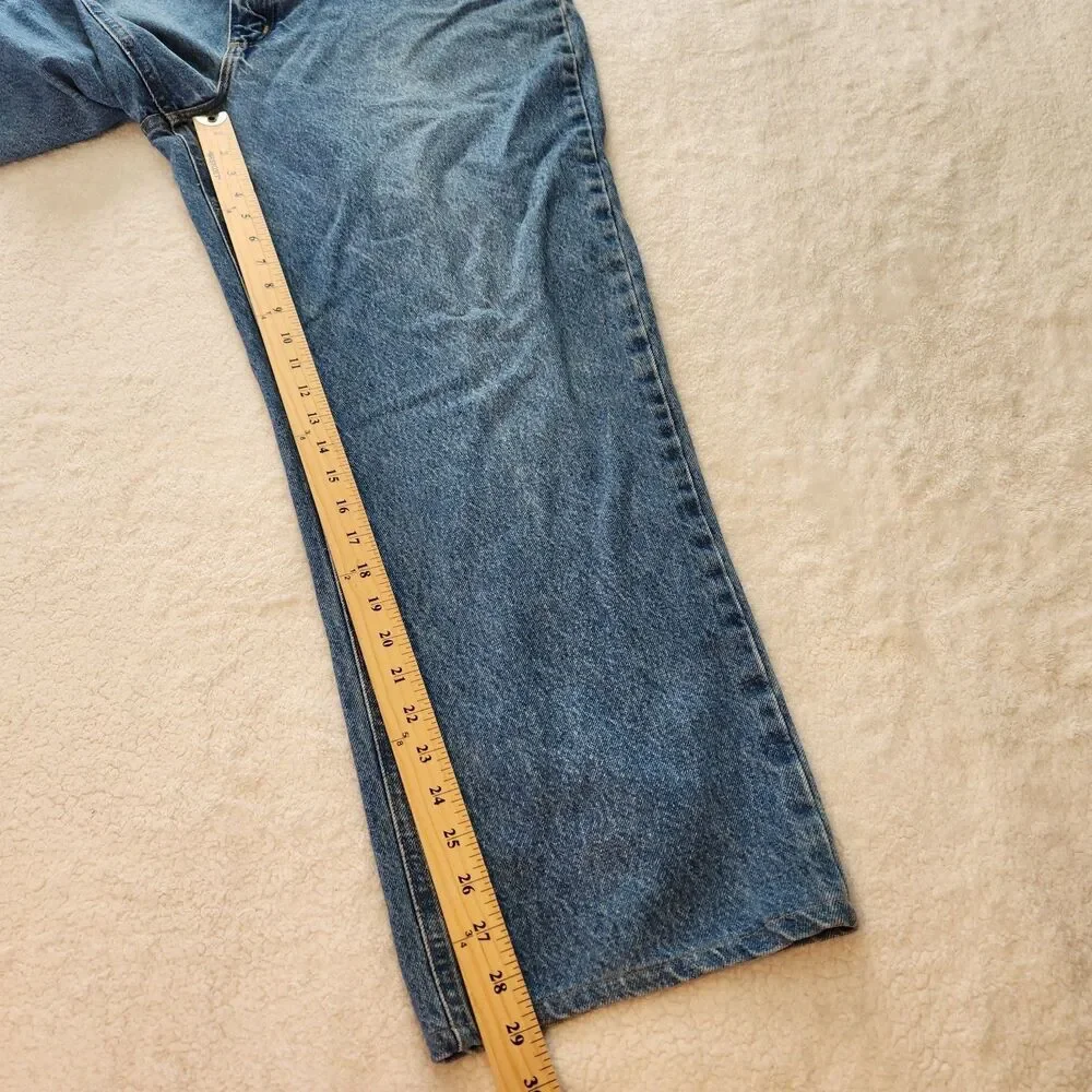 Carhartt Men's Relaxed Fit B160 DST Straight Leg Blue Jeans 40x29* Work Farm